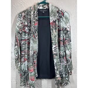 Sara Michelle Womens‎ Top PS Petite Small Cami Lined Open Front Cardigan Top